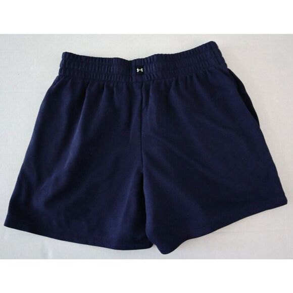 Under Armour 1380189-410 Women's Sz S Navy Project Rock Everyday Terry Shorts - Picture 2 of 11